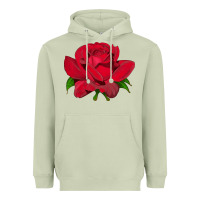 Matcha Oklahoma Rose Illustrations Heavyweight Hoodie - LillyAllenDesigns