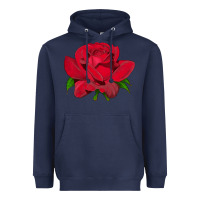 Navy Oklahoma Rose Illustrations Heavyweight Hoodie - LillyAllenDesigns
