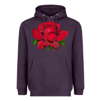 Plum Oklahoma Rose Illustrations Heavyweight Hoodie - LillyAllenDesigns