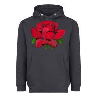 Smoke Oklahoma Rose Illustrations Heavyweight Hoodie - LillyAllenDesigns