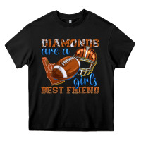 Black diamonds are a girls best friend football Heavy Core Tee - texasbilliewilder