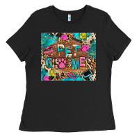 Black pet groomer Ladies Tee - RanaPortraitStore
