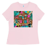 Bubblegum Pink pet groomer Ladies Tee - RanaPortraitStore