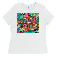 White pet groomer Ladies Tee - RanaPortraitStore