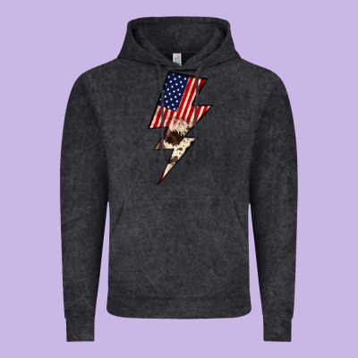 Lightning Bolt Vintage Hoodie Designed By Jahusdesignshop