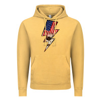 Vintage Mustard Lightning Bolt Vintage Hoodie - JahusDesignShop