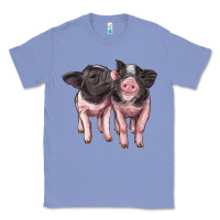 Colony Blue cute baby pigs Classic Tee - Artiststas