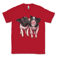 Red cute baby pigs Classic Tee - Artiststas