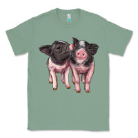 Sage cute baby pigs Classic Tee - Artiststas