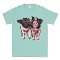 Seafoam cute baby pigs Classic Tee - Artiststas
