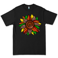 Black juneteenth leopard sunflower Premium Tee - Zillion Design Studio