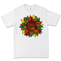 White juneteenth leopard sunflower Premium Tee - Zillion Design Studio