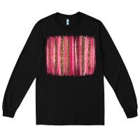 Black valentines day leopard glitter brushstroke Long Sleeve Tee - Jasminsmagicworld
