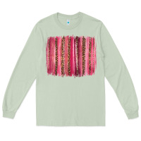 Matcha valentines day leopard glitter brushstroke Long Sleeve Tee - Jasminsmagicworld