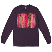 Plum valentines day leopard glitter brushstroke Long Sleeve Tee - Jasminsmagicworld