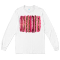 White valentines day leopard glitter brushstroke Long Sleeve Tee - Jasminsmagicworld