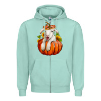 Seafoam fall pumpkin lamb nancy cooper Zipper Hoodie - NancyCooperArtShop