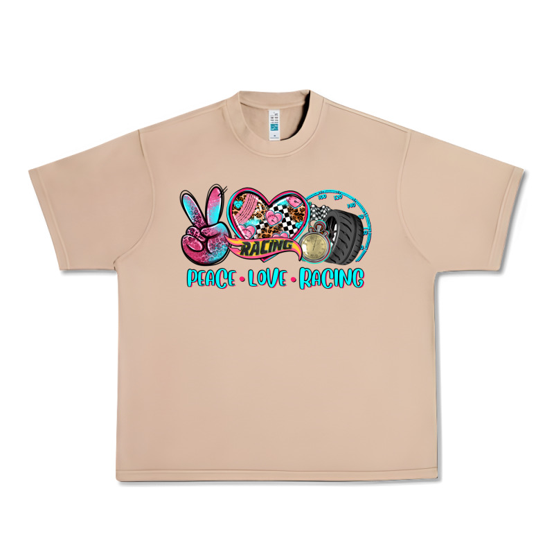 Peace Love Racing Urban Heavy Tee by AdoDesignShop | Teevron