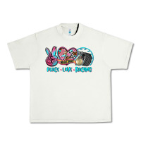 Pistachio peace love racing Urban Heavy Tee - AdoDesignShop