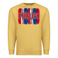 Antique Gold phillies baseball team spirit brushstrokes Premium Sweatshirt - Artiststas