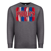 Charcoal Heather phillies baseball team spirit brushstrokes Premium Sweatshirt - Artiststas