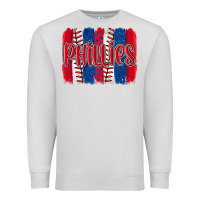 Dove Grey phillies baseball team spirit brushstrokes Premium Sweatshirt - Artiststas