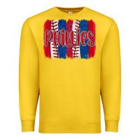 Lemon phillies baseball team spirit brushstrokes Premium Sweatshirt - Artiststas