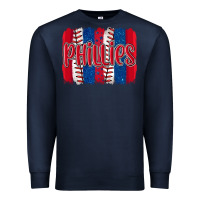 Navy phillies baseball team spirit brushstrokes Premium Sweatshirt - Artiststas