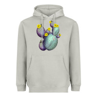 Moon Dust Opunthia Santa Rita Cactus Heavyweight Hoodie - LillyAllenDesigns