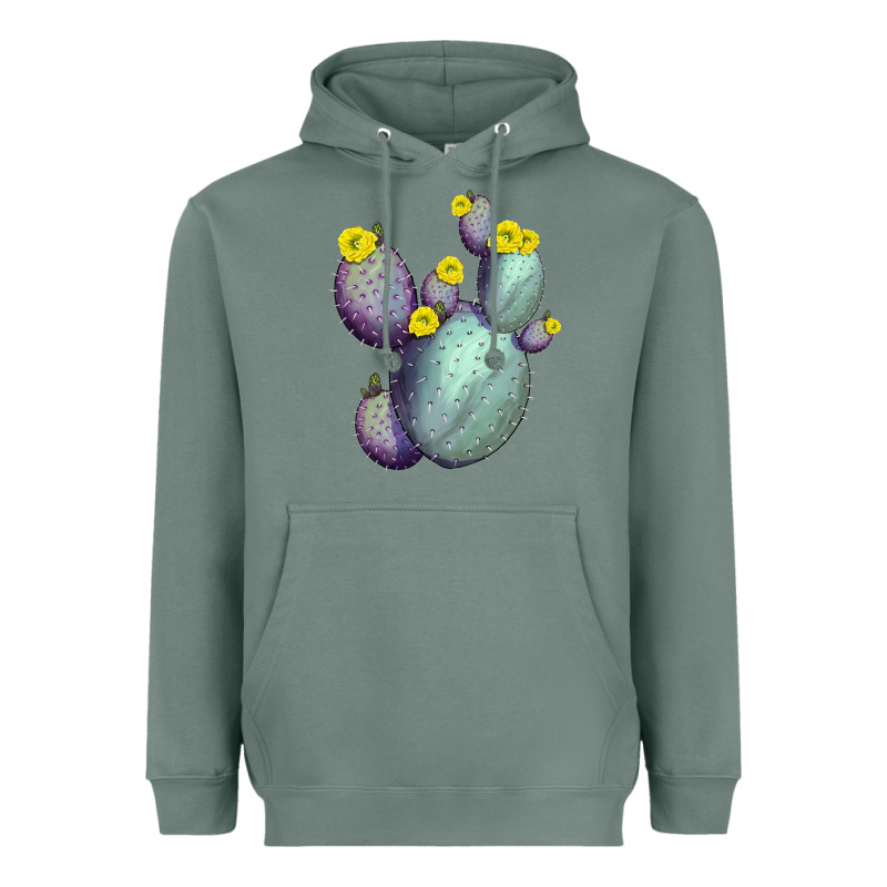 Opunthia Santa Rita Cactus Heavyweight Hoodie by LillyAllenDesigns | Teevron