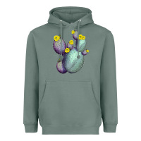Sage Opunthia Santa Rita Cactus Heavyweight Hoodie - LillyAllenDesigns