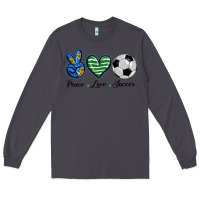 Smoke peace love soccer Long Sleeve Tee - BarkalooDesign