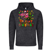 Vintage Black flamingo merry christmas Vintage Hoodie - AdoDesignShop