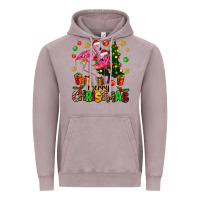 Vintage Zinc flamingo merry christmas Vintage Hoodie - AdoDesignShop