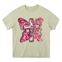 Mossy faith cancer cross Heavy Core Tee - Zillion Design Studio