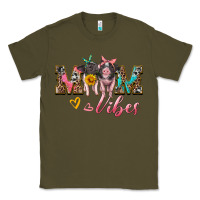 Army Green mom vibes baby pigs Classic Tee - Artiststas