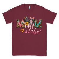Burgundy mom vibes baby pigs Classic Tee - Artiststas