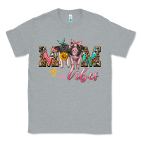 Heather Grey mom vibes baby pigs Classic Tee - Artiststas