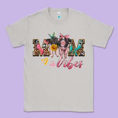 Mom Vibes Baby Pigs Classic Tee Designed By Artiststas