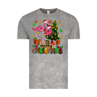 Cloud Rock flamingo merry christmas Vintage Tee - AdoDesignShop