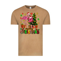 Vintage Camel flamingo merry christmas Vintage Tee - AdoDesignShop