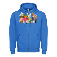 True Royal Easter coffee cups Zipper Hoodie - NancyCooperArtShop