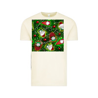 Vintage Arctic christmas gnomes seamless pattern Vintage Tee - BundleAndBundleShop