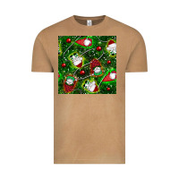 Vintage Camel christmas gnomes seamless pattern Vintage Tee - BundleAndBundleShop