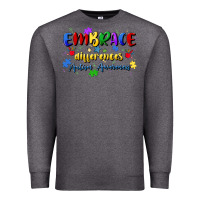 Charcoal Heather embrace differences Premium Sweatshirt - Artiststas