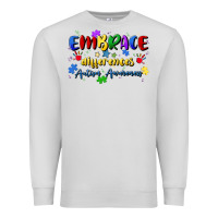 Dove Grey embrace differences Premium Sweatshirt - Artiststas