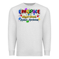 Oatmeal Heather embrace differences Premium Sweatshirt - Artiststas