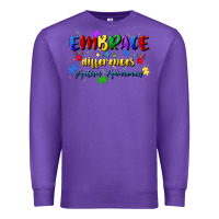 Purple embrace differences Premium Sweatshirt - Artiststas
