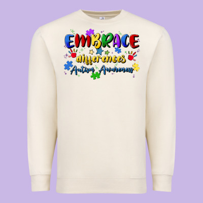 Embrace Differences Premium Sweatshirt Designed By Artiststas