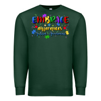 Sports Green embrace differences Premium Sweatshirt - Artiststas